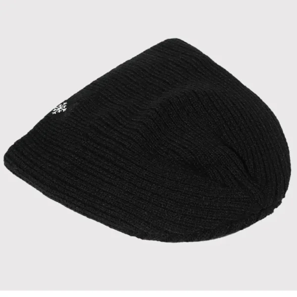 Unisex Snow Labal Winter Hats Solid Color Knitted Hats For Men And Women Beanie Cap Outdoor Add Fur Lining Warm Sports Hats - Image 6