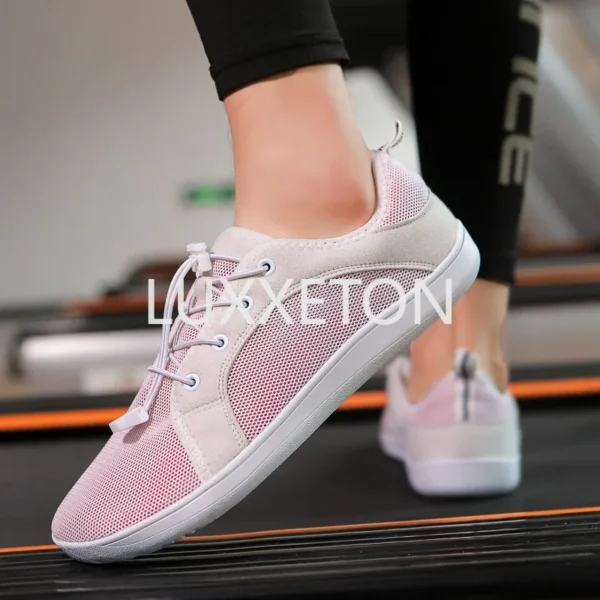 2024 Spring/Summer New Women Flat Shoes Breathable Mesh Soft Sole Wide Toe Anti slip and Wear resistant Sports and Fitness Shoes - Image 2