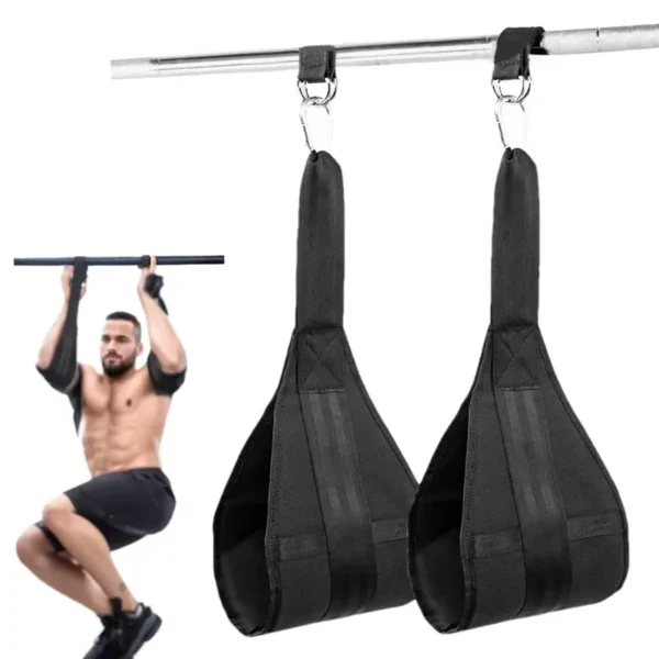 2Pcs Abdominal Muscle Cantilever Training Belt Support Hanging Belt Household Suspension Pull Up Leg Fitness Tool Straps