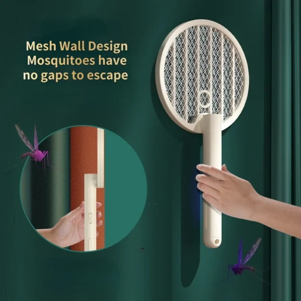 Mosquito Killer Lamp 4 In1 Electric Mosquito Swatter USB Rechargeable Summer Fly Trap Insect Racket Zapper Mosquito Trap - Image 3