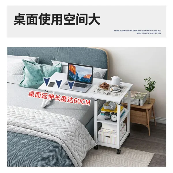 Bedside Table, Dormitory, Simple Bed, Lazy Person Table, Household, Simple Bedroom, Lifting Table, Student Table Computer Table - Image 2