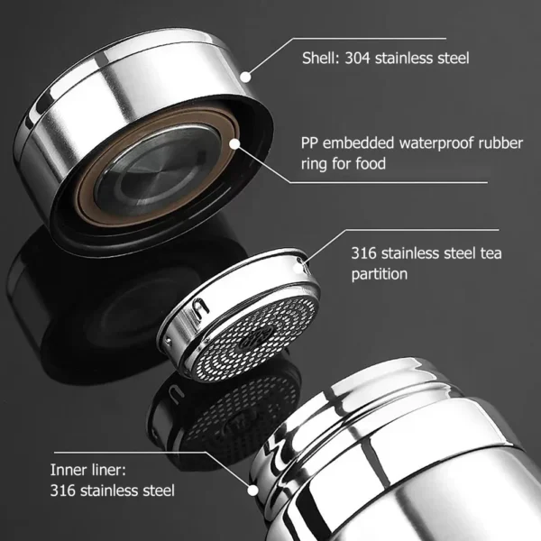 1000ml Thermal Water Bottle Thermos Vacuum Flask Double Stainless Steel Coffee Tea Insulated Cup Leakage-proof for Office - Image 2