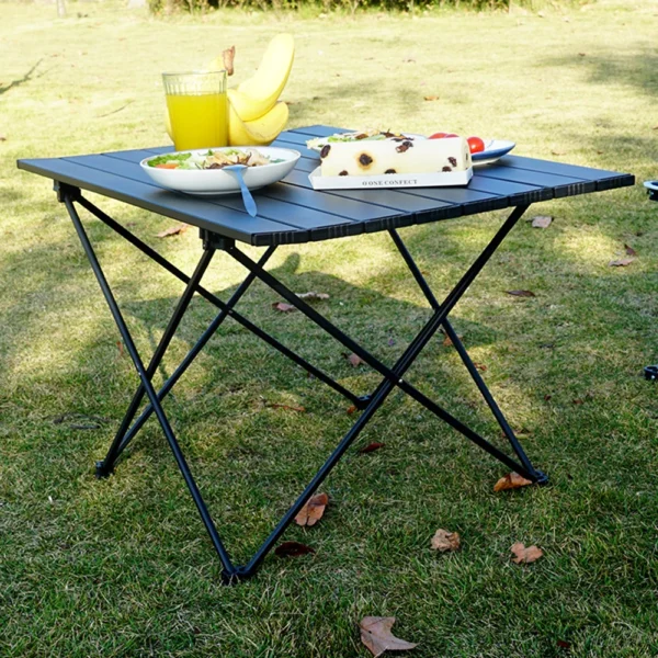 Portable Camping Folding Table Outdoor Picnic Barbecue Storage Table Aluminum Alloy Table Camping Furniture Camping Supplies - Image 2