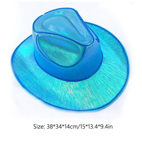 Revelry Party LED Luminous Colorful Cowboy Hat Bar Nightclub Dance Disco Decorative Luminous Hat Unisex Magic Cowboy Hat. - Image 6