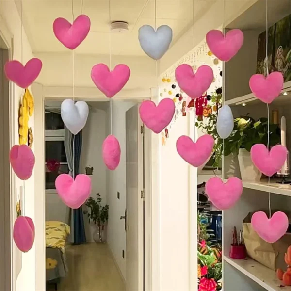 New Heart Shaped Curtain Door Hanging Decoration Korean Style String Pendant High Beauty Curtain Partition Door Girls Room Decor - Image 4