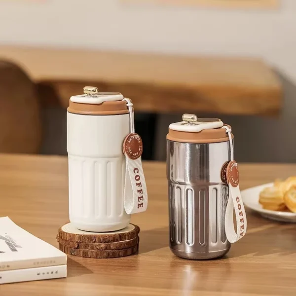 450ml Thermos Bottle Smart Display Temperature 316 Stainless Steel Vacuum Cup Office Coffee Cup Business Portable Thermal Mug - Image 2