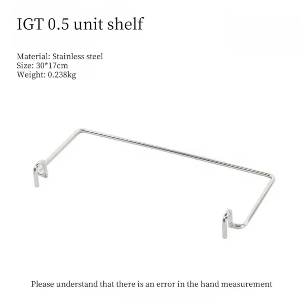 Camping IGT Table Accessories Stainless Steel Hanging Rack 0.5 Unit Shelf Garbage Bag Hook Table Side Hanger Paper Towel Rack - Image 5