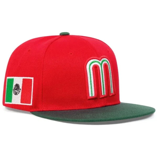 Unisex M Letter Side Brazilian Flag Embroidery Hip-hop Hats Spring Autumn Outdoor Adjustable Casual Baseball Caps Sunscreen Hat - Image 2