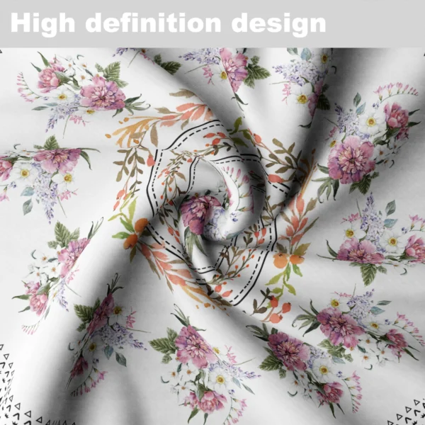 1PC Round Tablecloth with Floral Plant Waterproof Colored Dining Table Cover Multi-purpose 63 inch Sunflower Tablecloth - Image 6