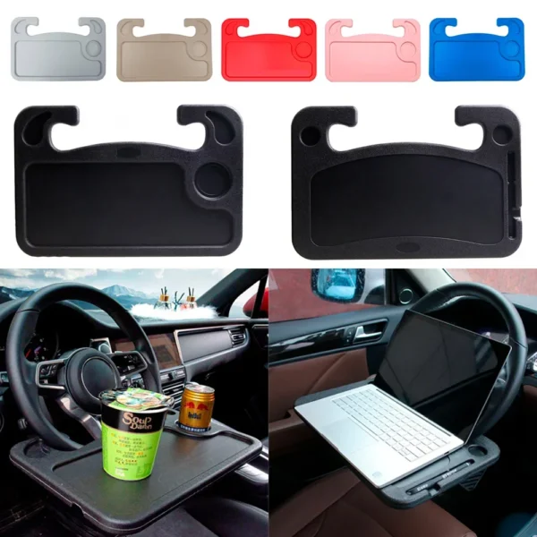 Car Laptop Table Stand Back Can Hold Books Mobile Phones Food Multi-functional Tray Notebook Office Accessories Stand Table