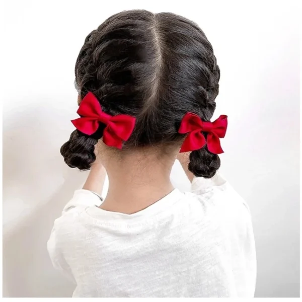 2 Piece Bow Hair Clip Elegant Flower Hair Clips For Kids Ladies Set Hairpin Hair Accessories Korean Style Bair Accessories - Image 3